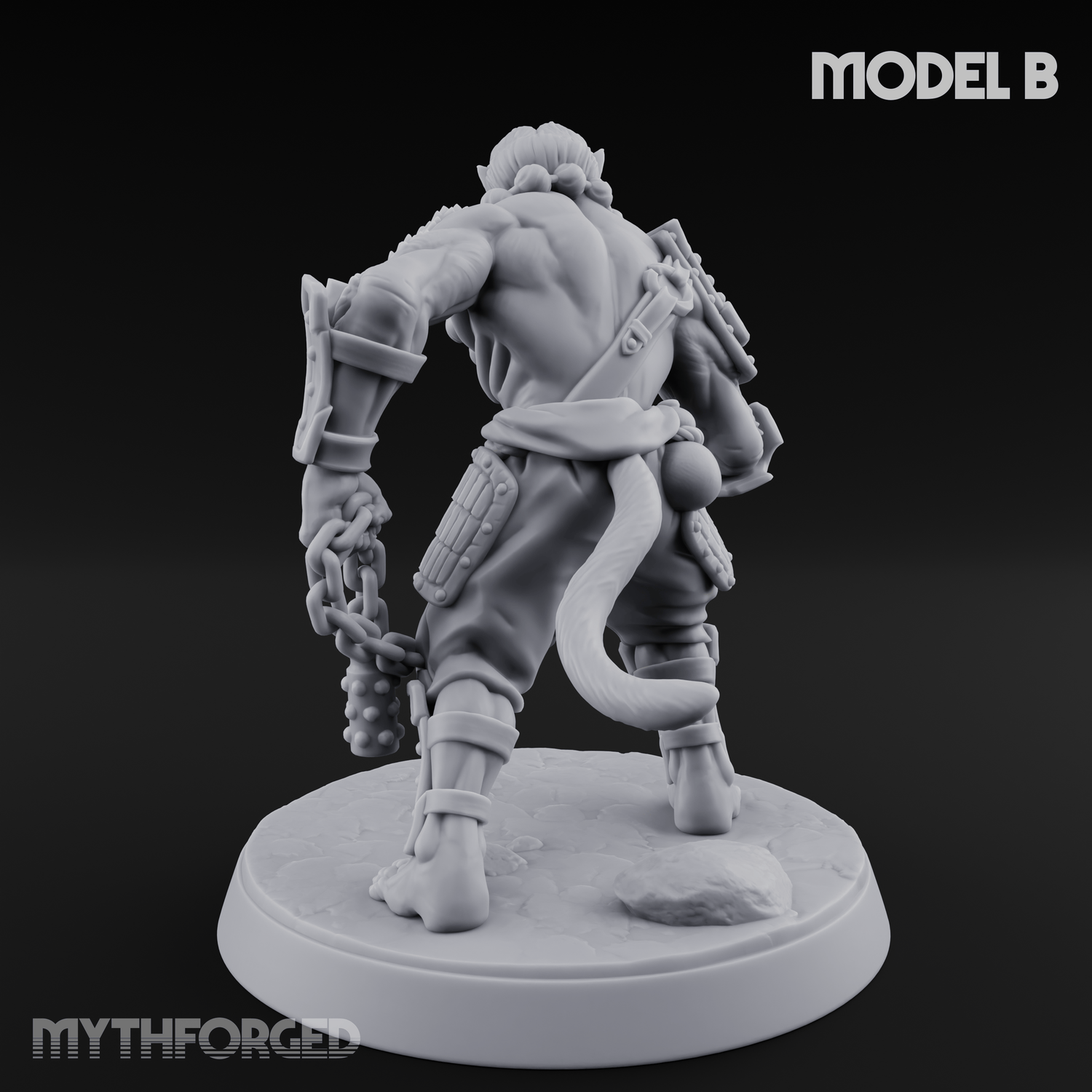 Shouldering The Blade Hadozee Warriors B Miniature for Dungeons and Dragons, Pathfinder or other TTRPGs