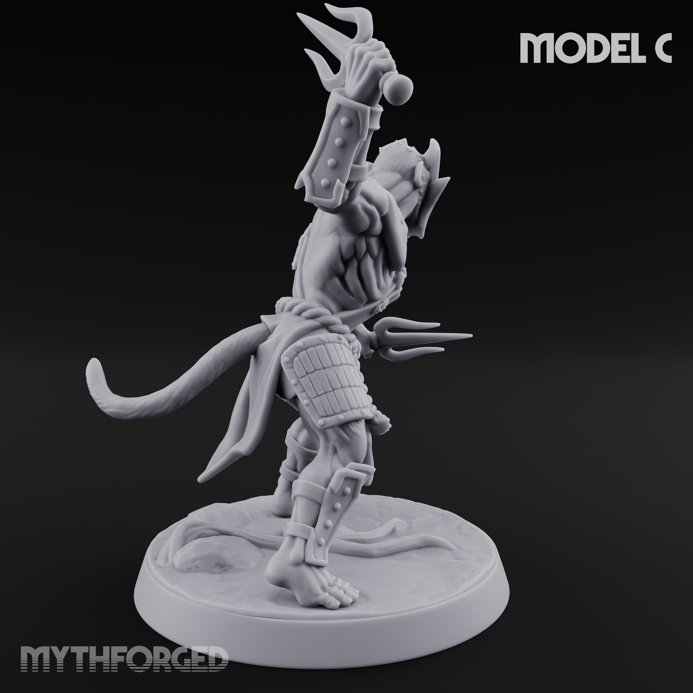 Shouldering The Blade Hadozee Warriors C Miniature for Dungeons and Dragons, Pathfinder or other TTRPGs