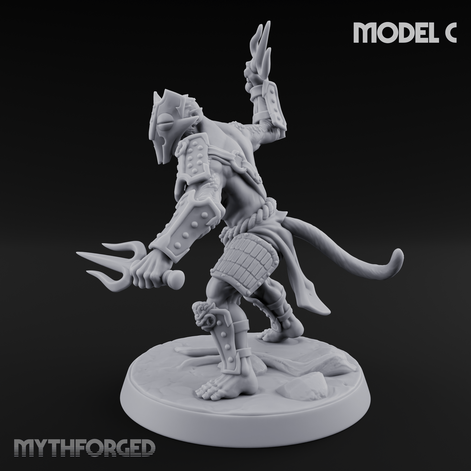 Shouldering The Blade Hadozee Warriors C Miniature for Dungeons and Dragons, Pathfinder or other TTRPGs
