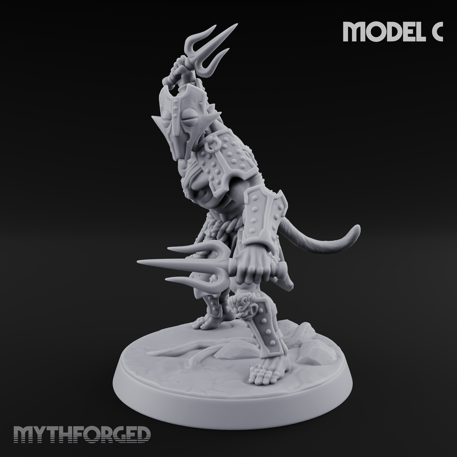 Shouldering The Blade Hadozee Warriors C Miniature for Dungeons and Dragons, Pathfinder or other TTRPGs