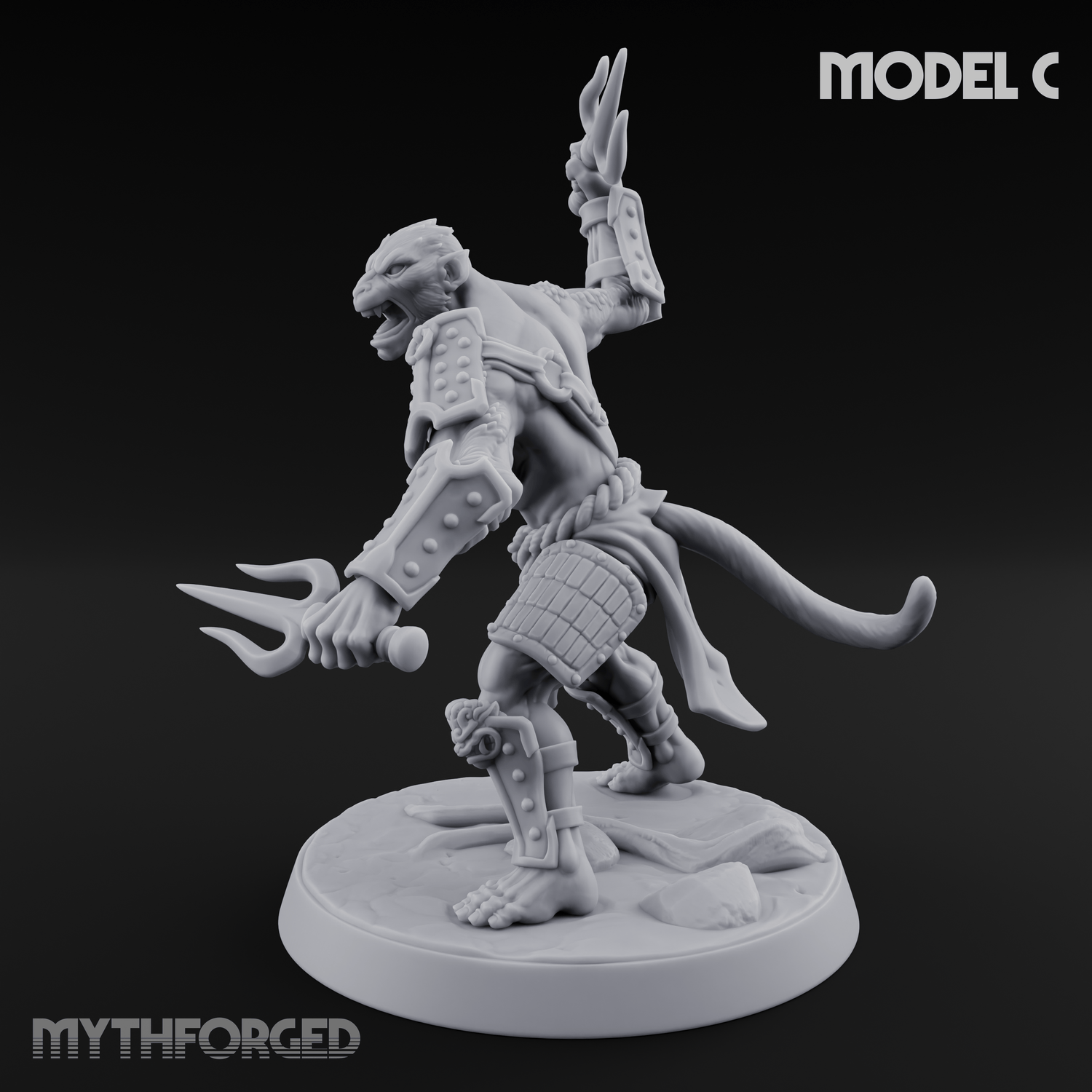 Shouldering The Blade Hadozee Warriors C Miniature for Dungeons and Dragons, Pathfinder or other TTRPGs