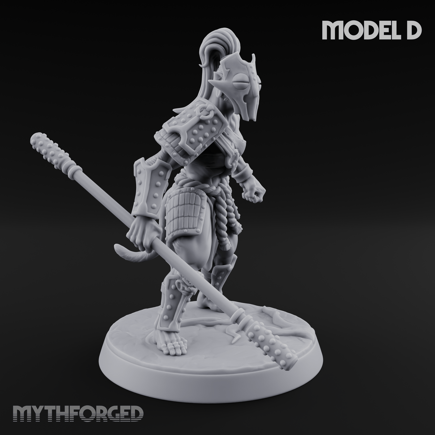 Shouldering The Blade Hadozee Warriors D Miniature for Dungeons and Dragons, Pathfinder or other TTRPGs