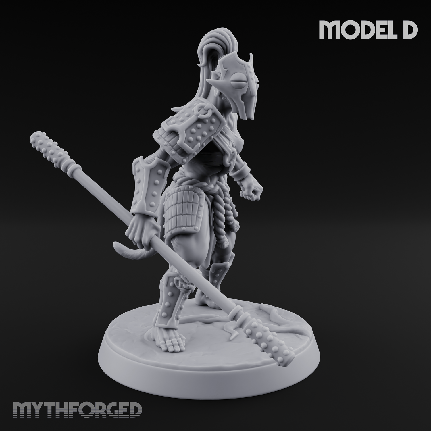 Shouldering The Blade Hadozee Warriors D Miniature for Dungeons and Dragons, Pathfinder or other TTRPGs