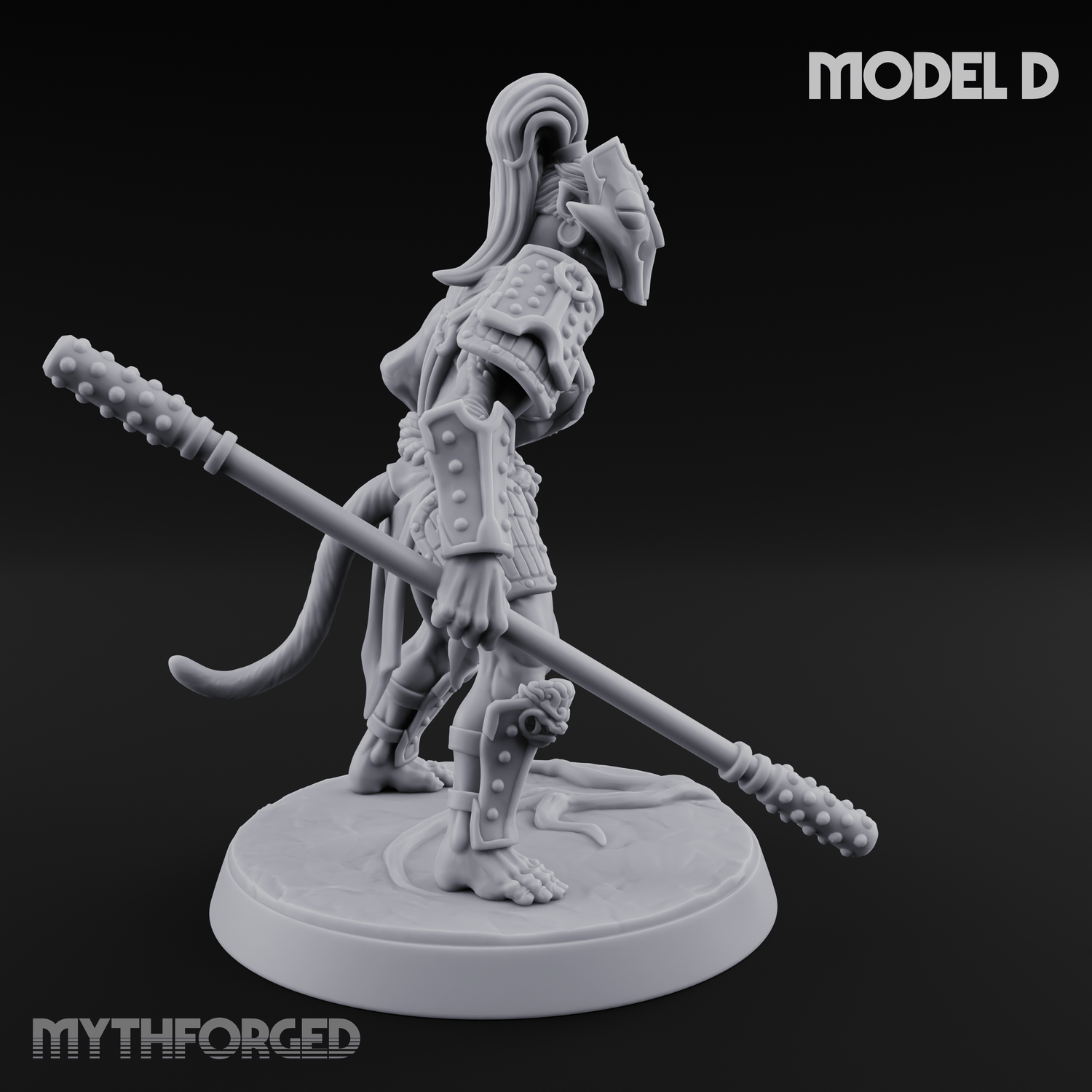 Shouldering The Blade Hadozee Warriors D Miniature for Dungeons and Dragons, Pathfinder or other TTRPGs