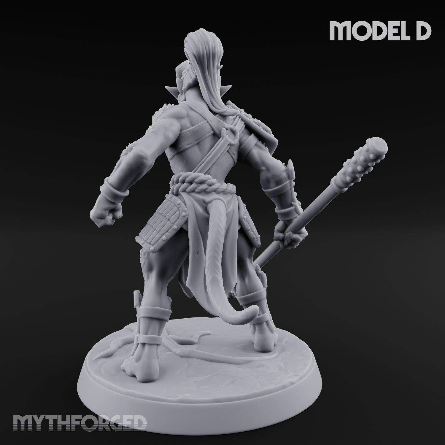 Shouldering The Blade Hadozee Warriors D Miniature for Dungeons and Dragons, Pathfinder or other TTRPGs