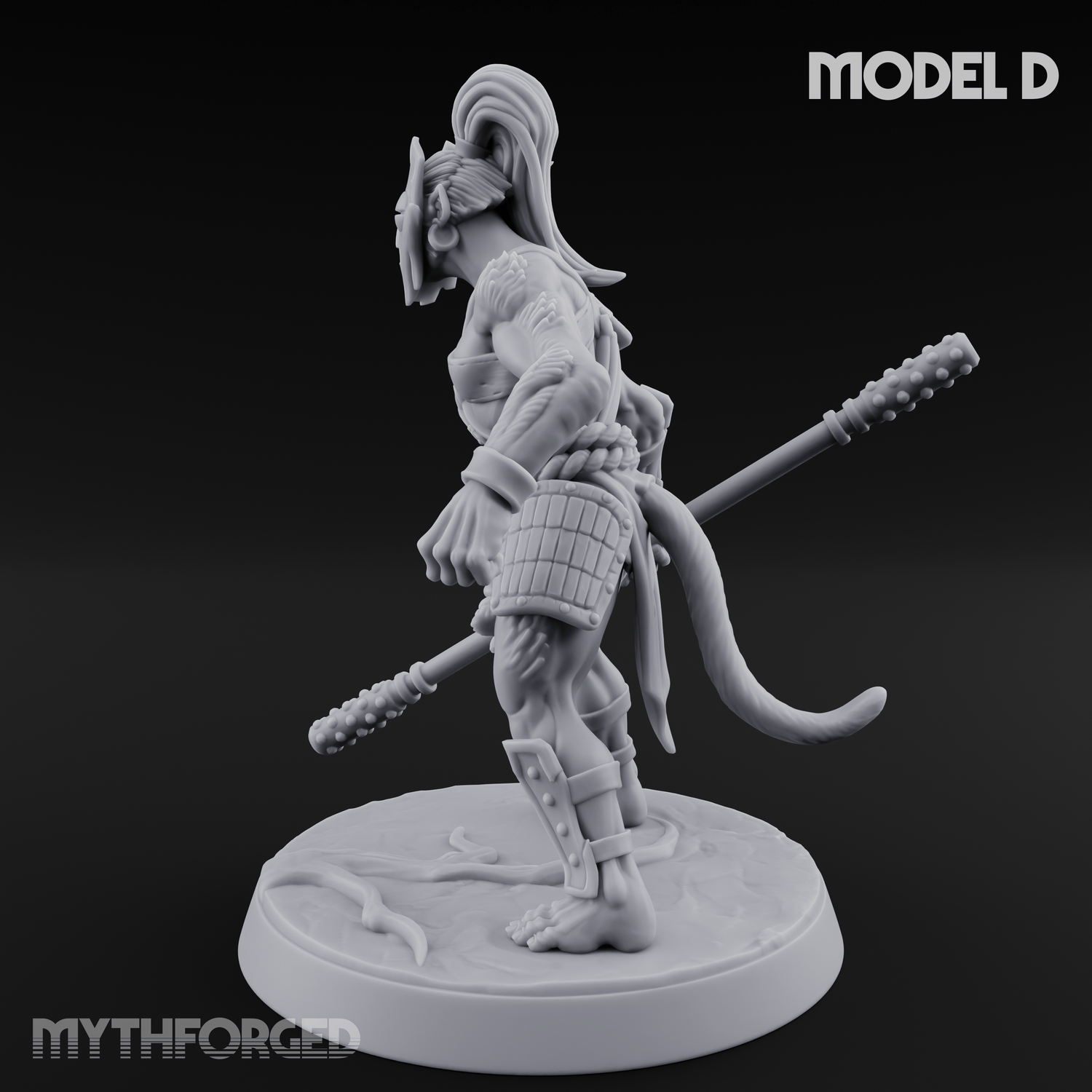 Shouldering The Blade Hadozee Warriors D Miniature for Dungeons and Dragons, Pathfinder or other TTRPGs