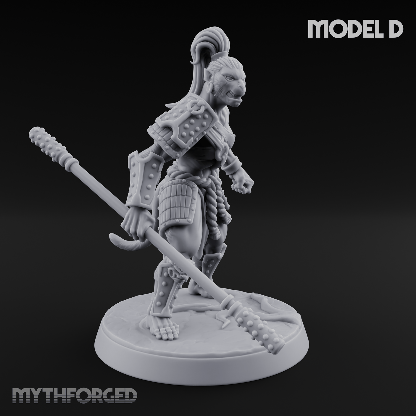 Shouldering The Blade Hadozee Warriors D Miniature for Dungeons and Dragons, Pathfinder or other TTRPGs