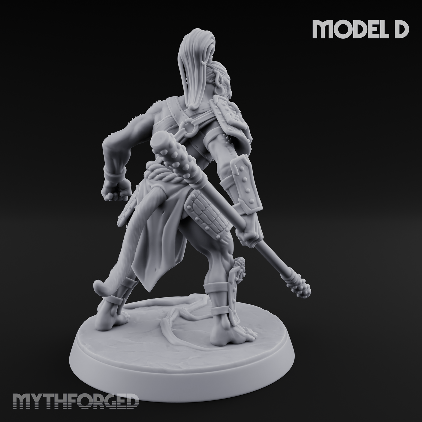 Shouldering The Blade Hadozee Warriors D Miniature for Dungeons and Dragons, Pathfinder or other TTRPGs