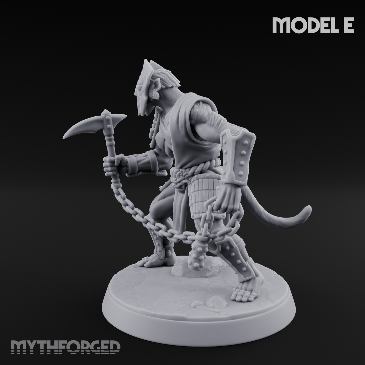 Shouldering The Blade Hadozee Warriors E Miniature for Dungeons and Dragons, Pathfinder or other TTRPGs