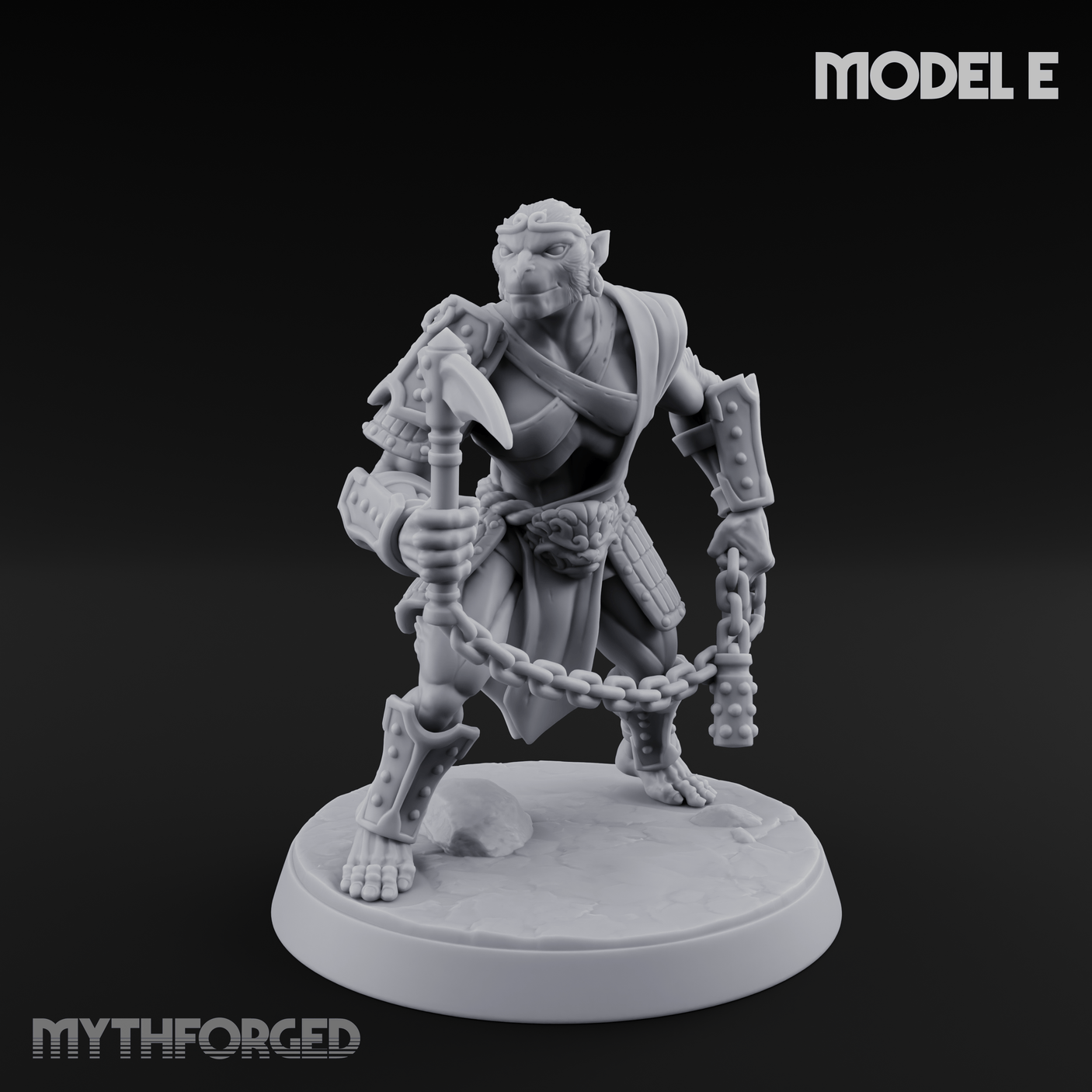 Shouldering The Blade Hadozee Warriors Miniature for Dungeons and Dragons, Pathfinder or other TTRPGs