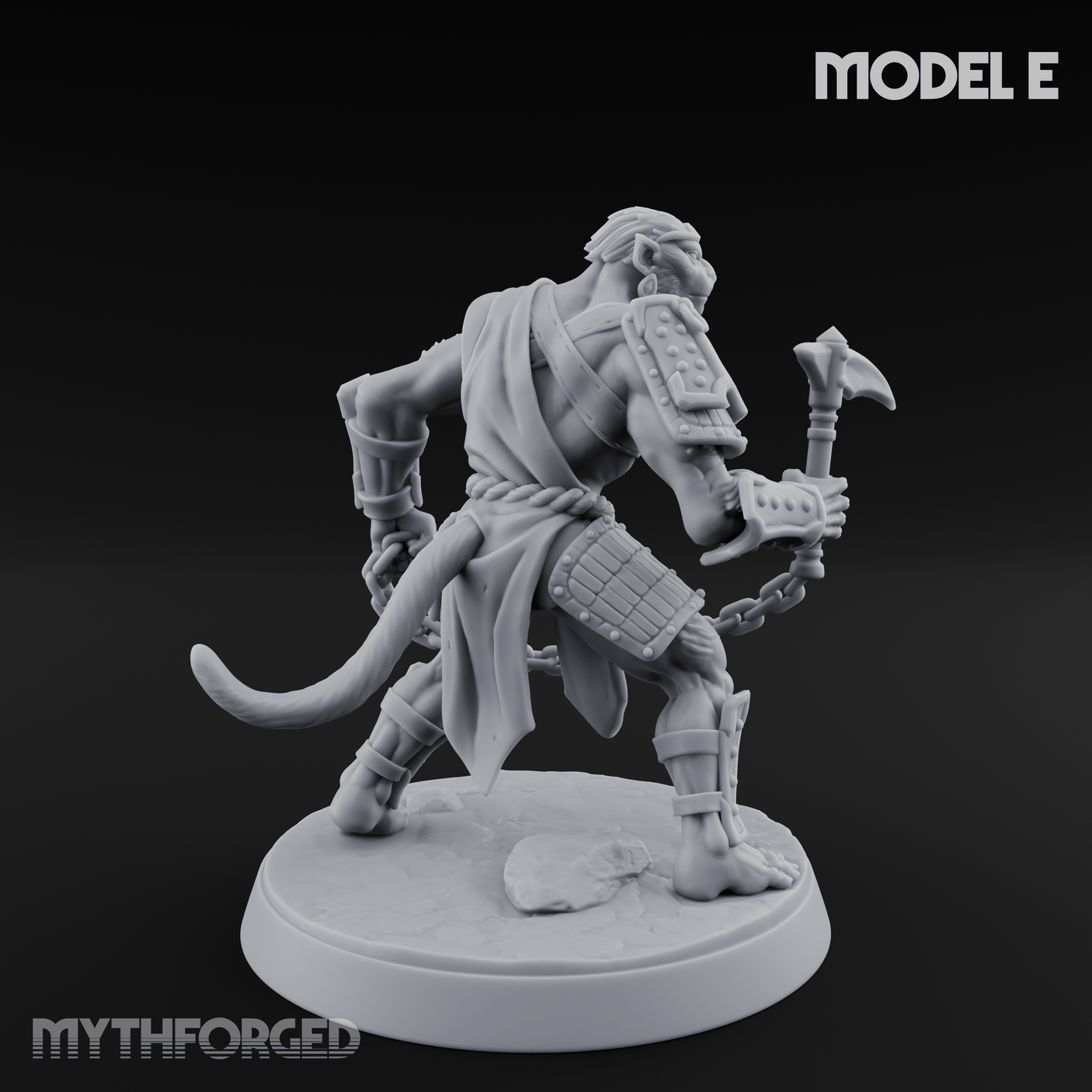 Shouldering The Blade Hadozee Warriors E Miniature for Dungeons and Dragons, Pathfinder or other TTRPGs