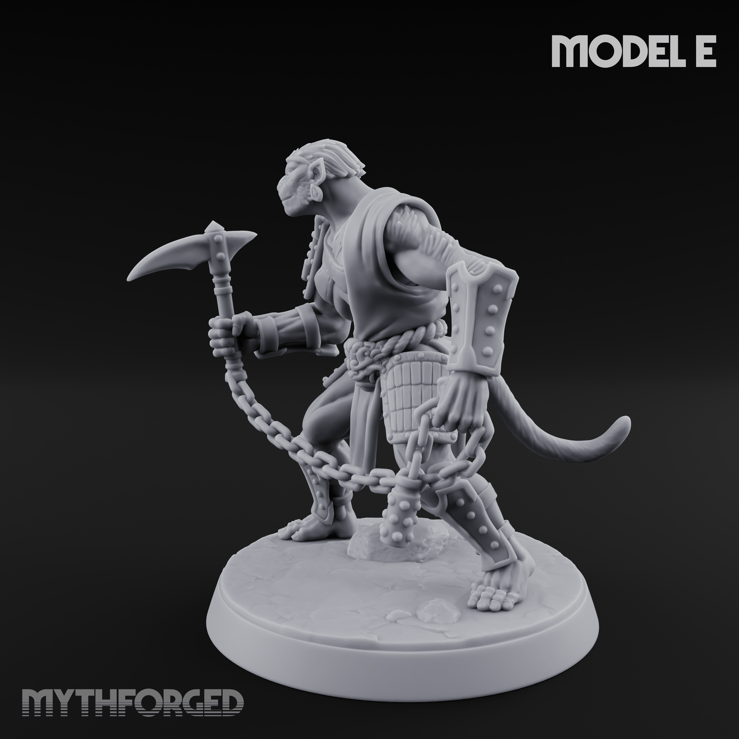 Shouldering The Blade Hadozee Warriors E Miniature for Dungeons and Dragons, Pathfinder or other TTRPGs