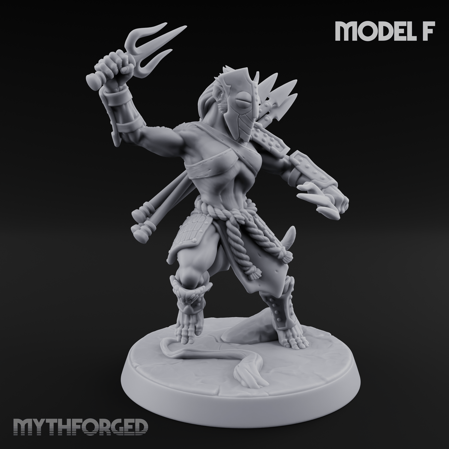 Shouldering The Blade Hadozee Warriors F Miniature for Dungeons and Dragons, Pathfinder or other TTRPGs