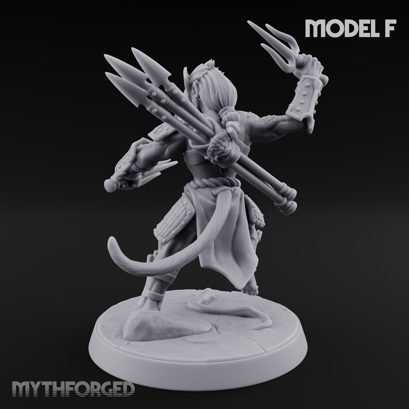 Shouldering The Blade Hadozee Warriors F Miniature for Dungeons and Dragons, Pathfinder or other TTRPGs