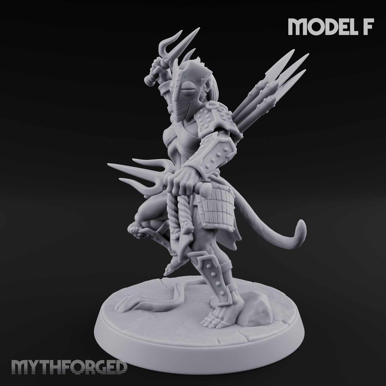 Shouldering The Blade Hadozee Warriors F Miniature for Dungeons and Dragons, Pathfinder or other TTRPGs
