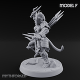 Shouldering The Blade Hadozee Warriors F Miniature for Dungeons and Dragons, Pathfinder or other TTRPGs
