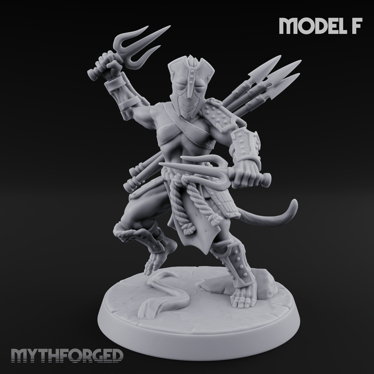 Shouldering The Blade Hadozee Warriors F Miniature for Dungeons and Dragons, Pathfinder or other TTRPGs