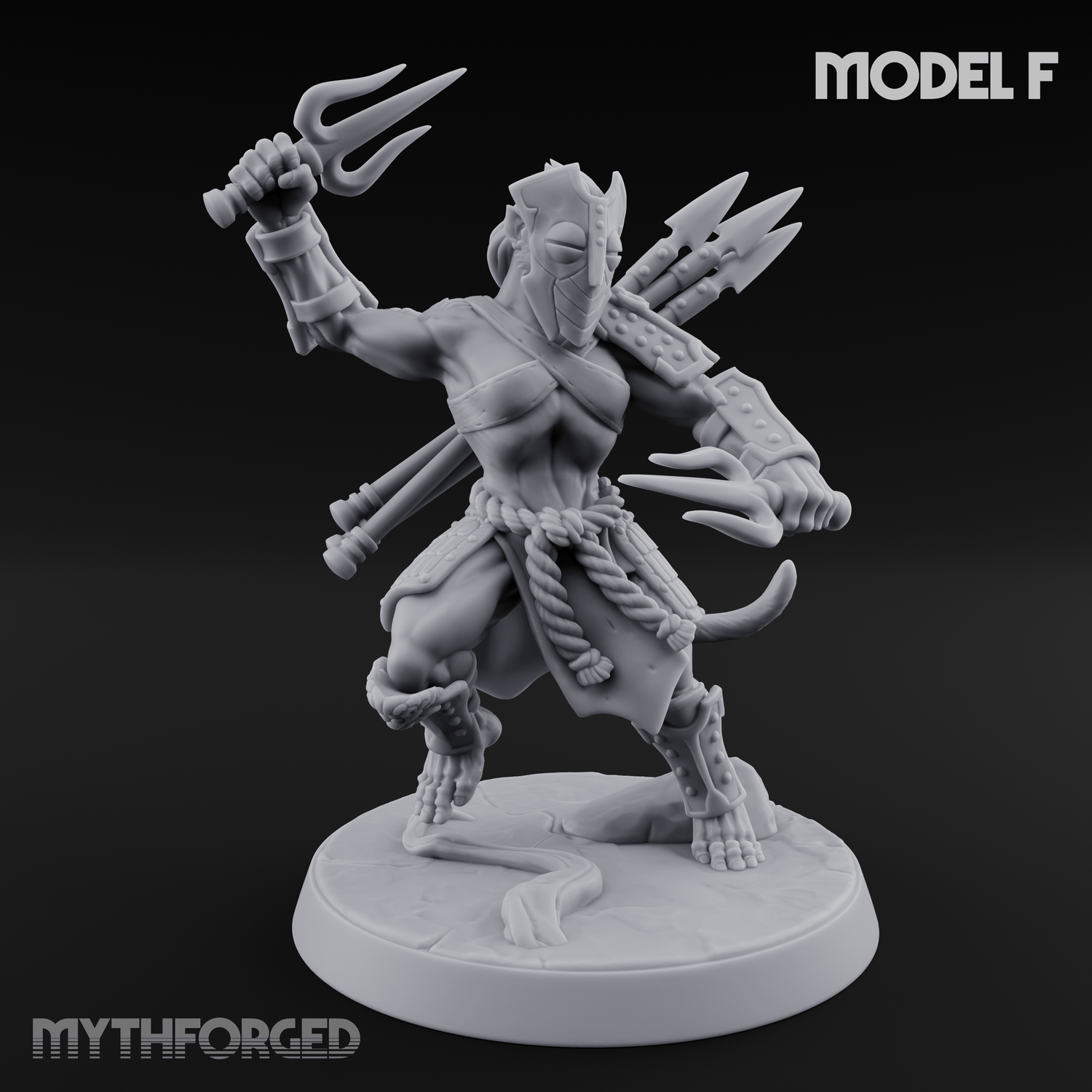 Shouldering The Blade Hadozee Warriors F Miniature for Dungeons and Dragons, Pathfinder or other TTRPGs