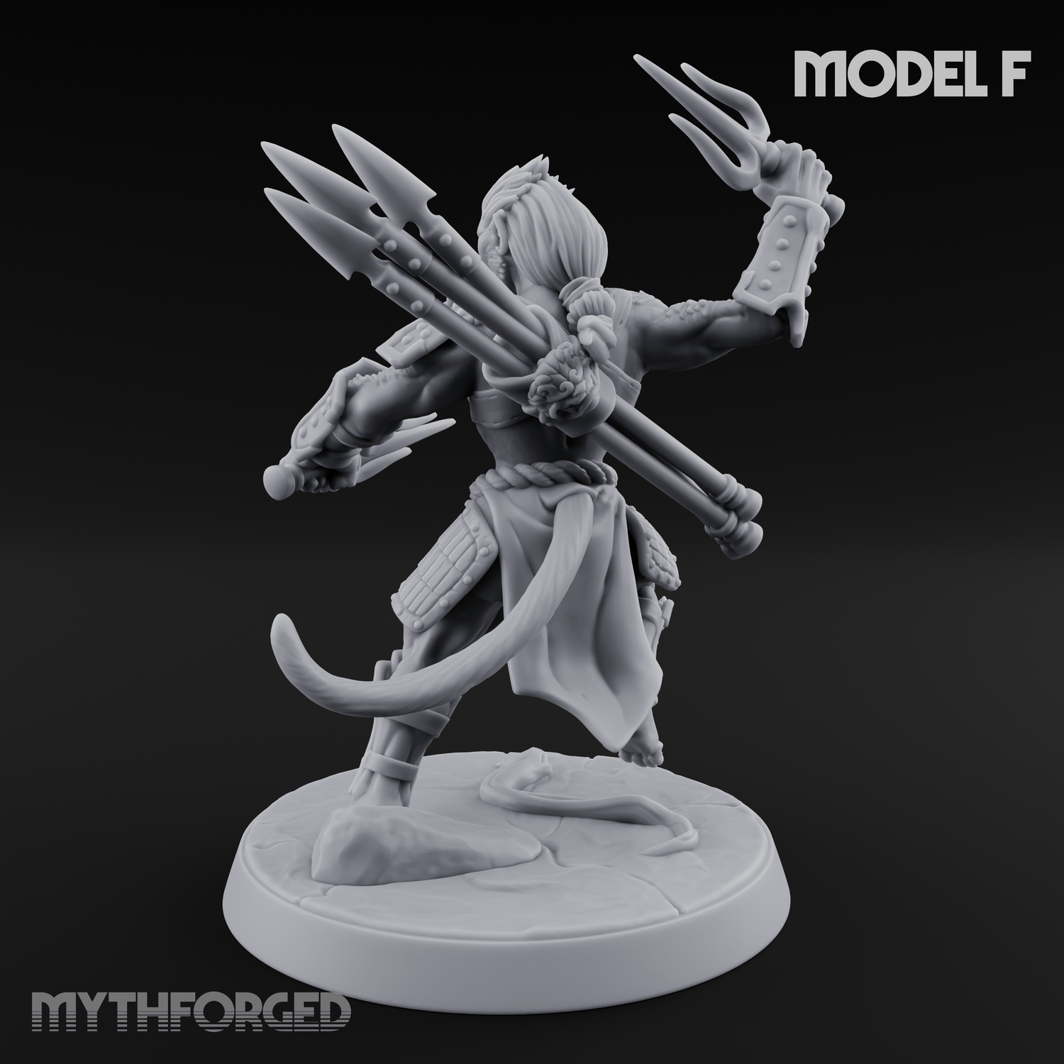 Shouldering The Blade Hadozee Warriors F Miniature for Dungeons and Dragons, Pathfinder or other TTRPGs