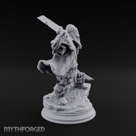 Risen and Roaring Undead Dwarf Warrior D
