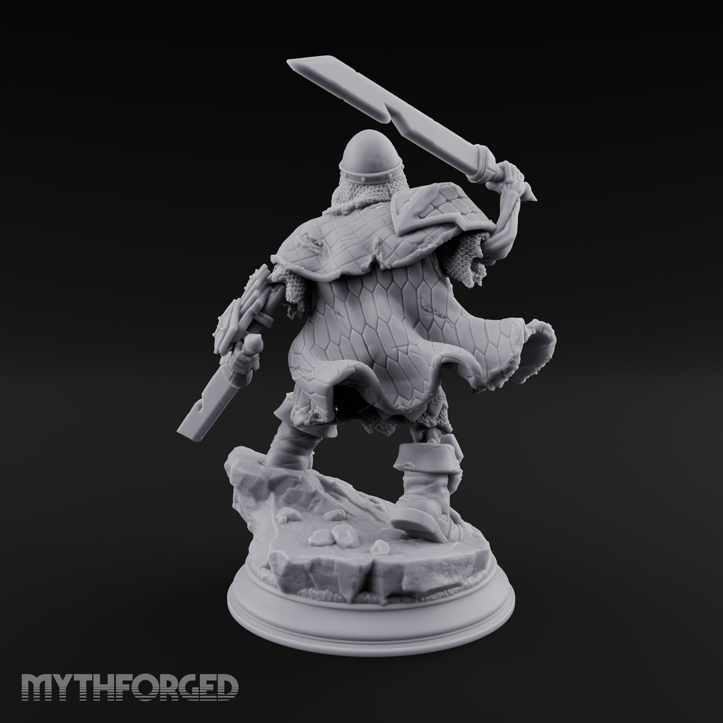 Risen and Roaring Undead Dwarf Warrior D