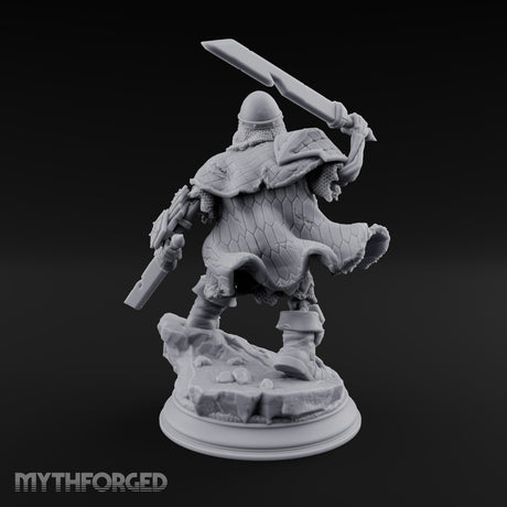 Risen and Roaring Undead Dwarf Warrior D