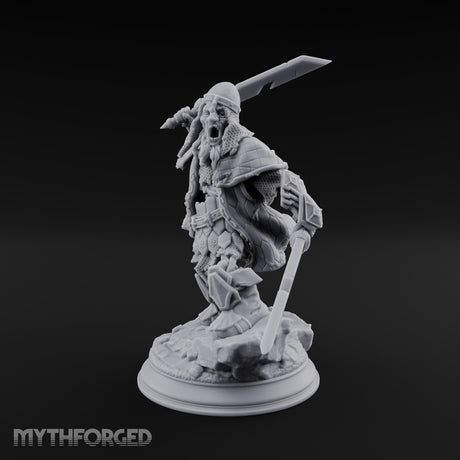 Risen and Roaring Undead Dwarf Warrior D