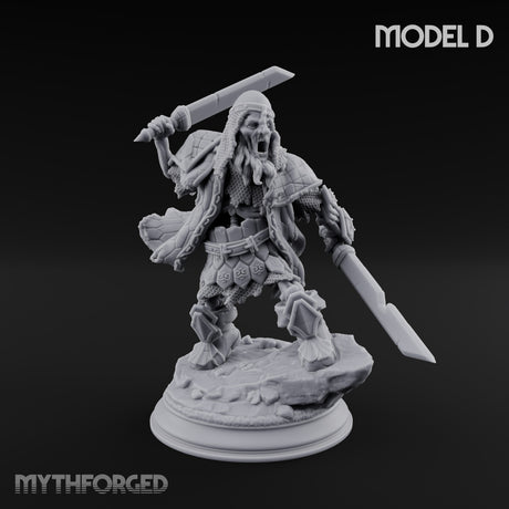Risen and Roaring Undead Dwarf Warrior D