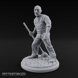 Mop Wielding Human Janitor Miniature for Dungeons and Dragons, Pathfinder or other TTRPGs