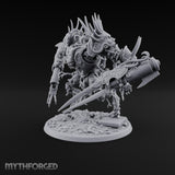 Dead Weight, Heavy Hitter Warforged Spiked War Automaton with Cannon Arm, Twin Blades and Hatch Pilot