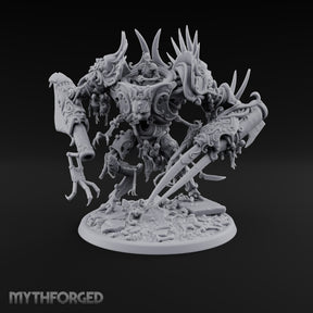 Dead Weight, Heavy Hitter Warforged Spiked War Automaton with Cannon Arm, Twin Blades and Hatch Pilot