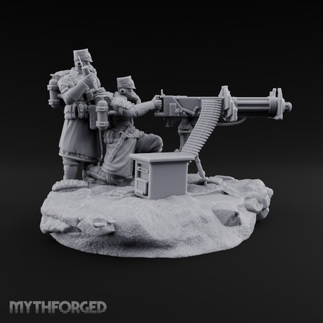 Breath Rationed, Ammunition Not Human Gas-Masked Heavy Infantry A — Heavy Machine Gun · Standing