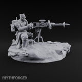 Breath Rationed, Ammunition Not Human Gas-Masked Heavy Infantry B — Laser Coil Gun · Crouched