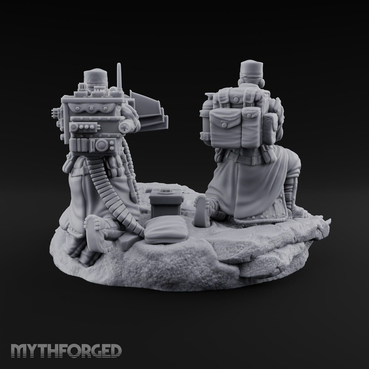 Breath Rationed, Ammunition Not Human Gas-Masked Heavy Infantry B — Laser Coil Gun · Crouched