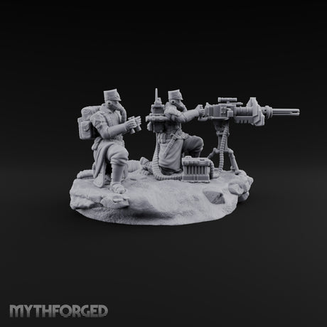 Breath Rationed, Ammunition Not Human Gas-Masked Heavy Infantry B — Plasma Gun · Crouched