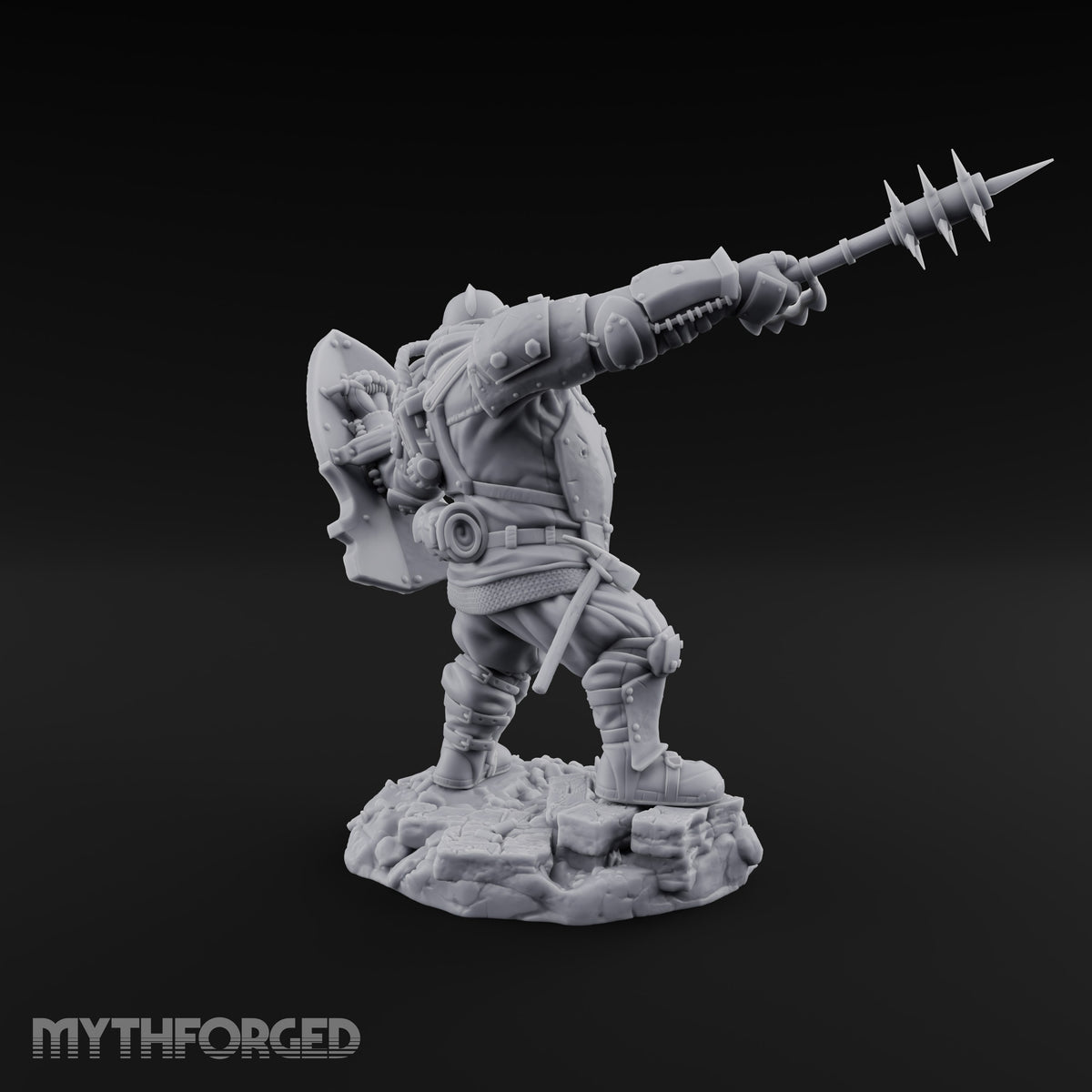 Breathing Rubble, Holding Ground Human Iron Guard Soldier A