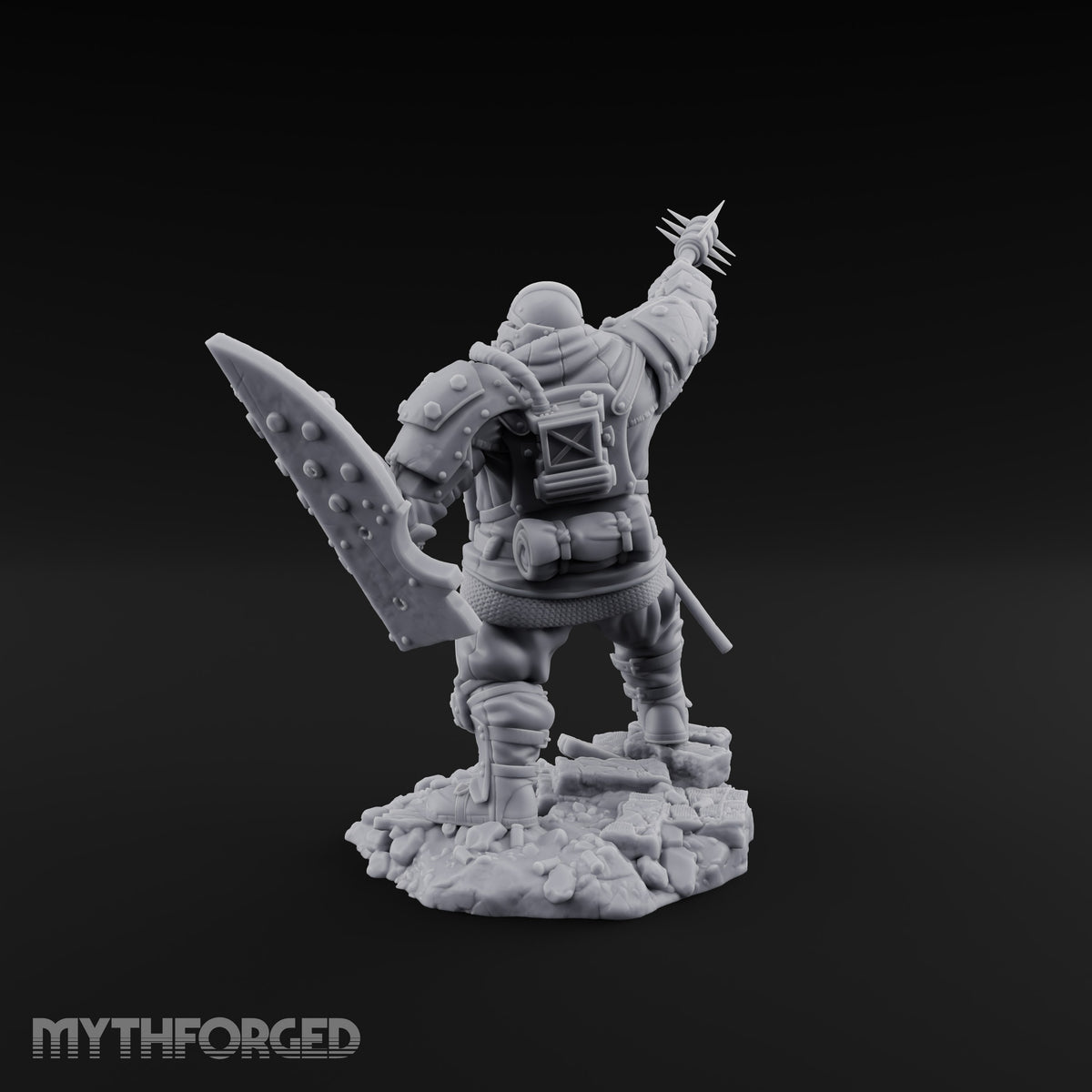 Breathing Rubble, Holding Ground Human Iron Guard Soldier A