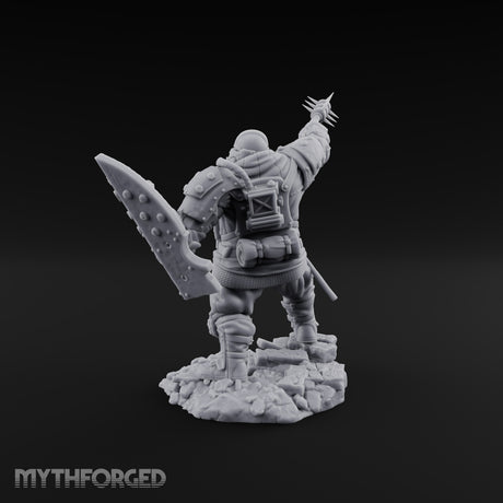 Breathing Rubble, Holding Ground Human Iron Guard Soldier A