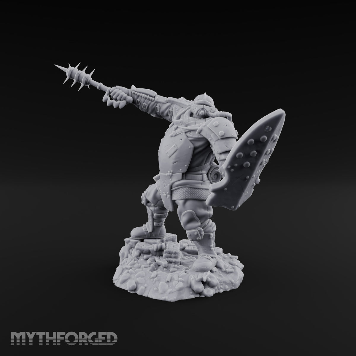 Breathing Rubble, Holding Ground Human Iron Guard Soldier A