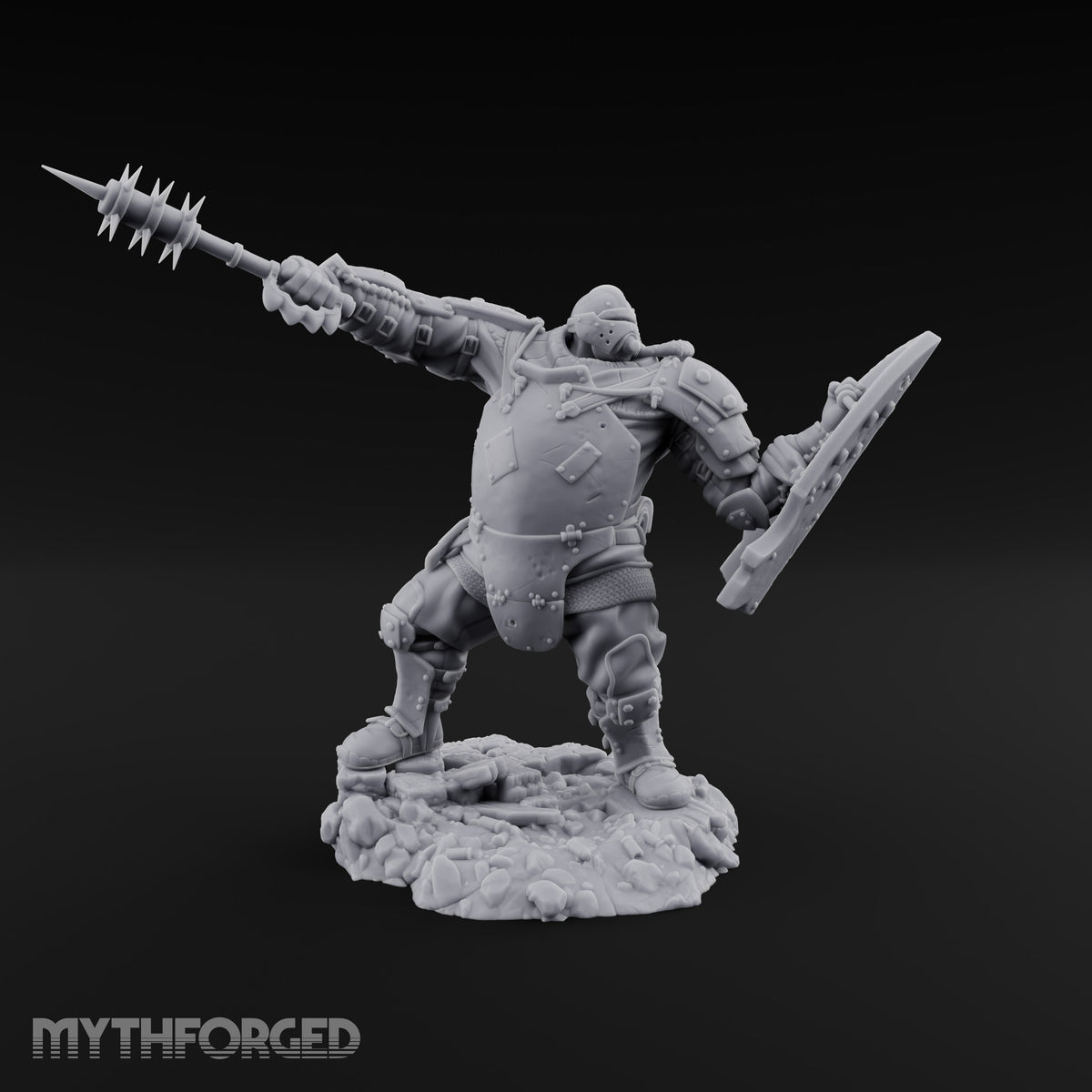 Breathing Rubble, Holding Ground Human Iron Guard Soldier A