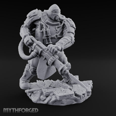 Breathing Rubble, Holding Ground Human Iron Guard Soldier B