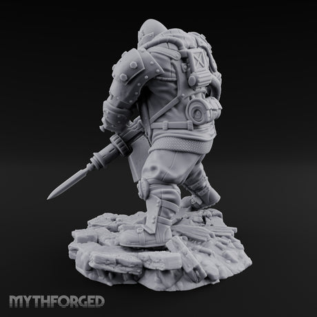Breathing Rubble, Holding Ground Human Iron Guard Soldier B