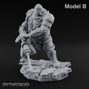 Breathing Rubble, Holding Ground Human Iron Guard Soldier B