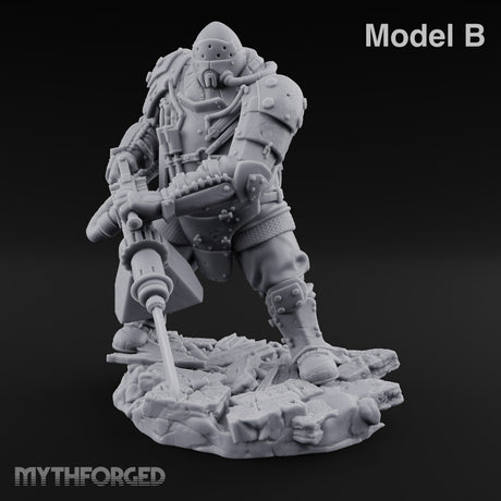 Breathing Rubble, Holding Ground Human Iron Guard Soldier B