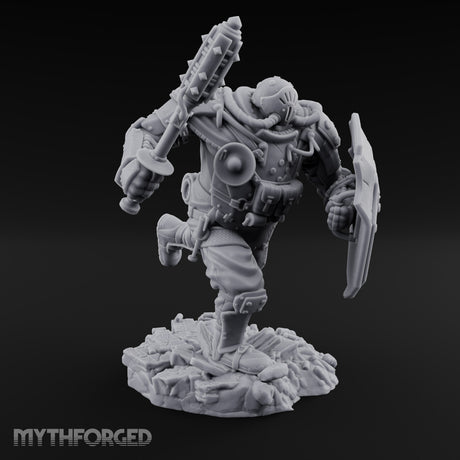 Breathing Rubble, Holding Ground Human Iron Guard Soldiers — C · No FX