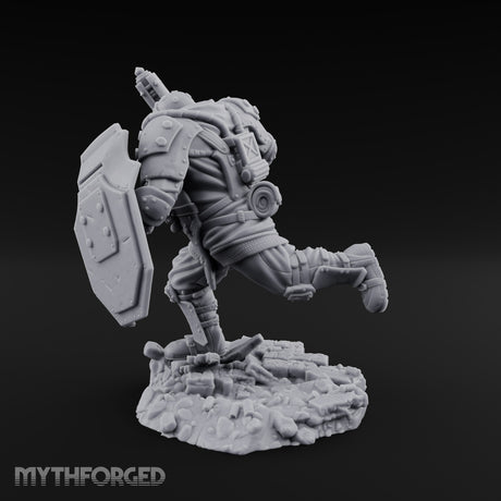 Breathing Rubble, Holding Ground Human Iron Guard Soldier C