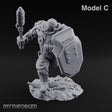 Breathing Rubble, Holding Ground Human Iron Guard Soldier C