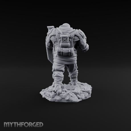 Breathing Rubble, Holding Ground Human Iron Guard Soldier D — FX