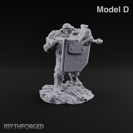 Breathing Rubble, Holding Ground Human Iron Guard Soldiers — D · FX
