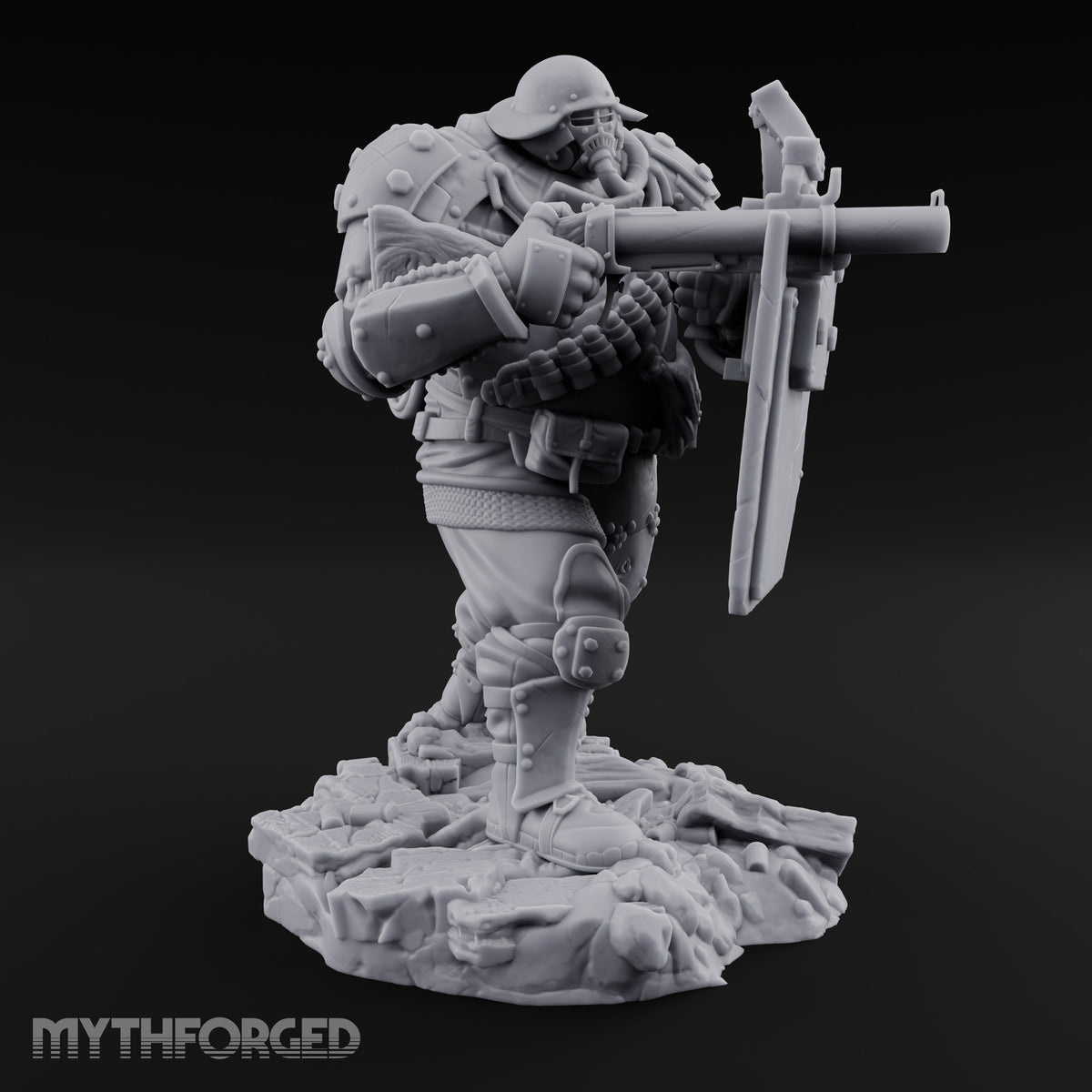 Breathing Rubble, Holding Ground Human Iron Guard Soldier D — No FX